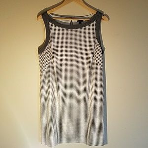 Dress, black and white check